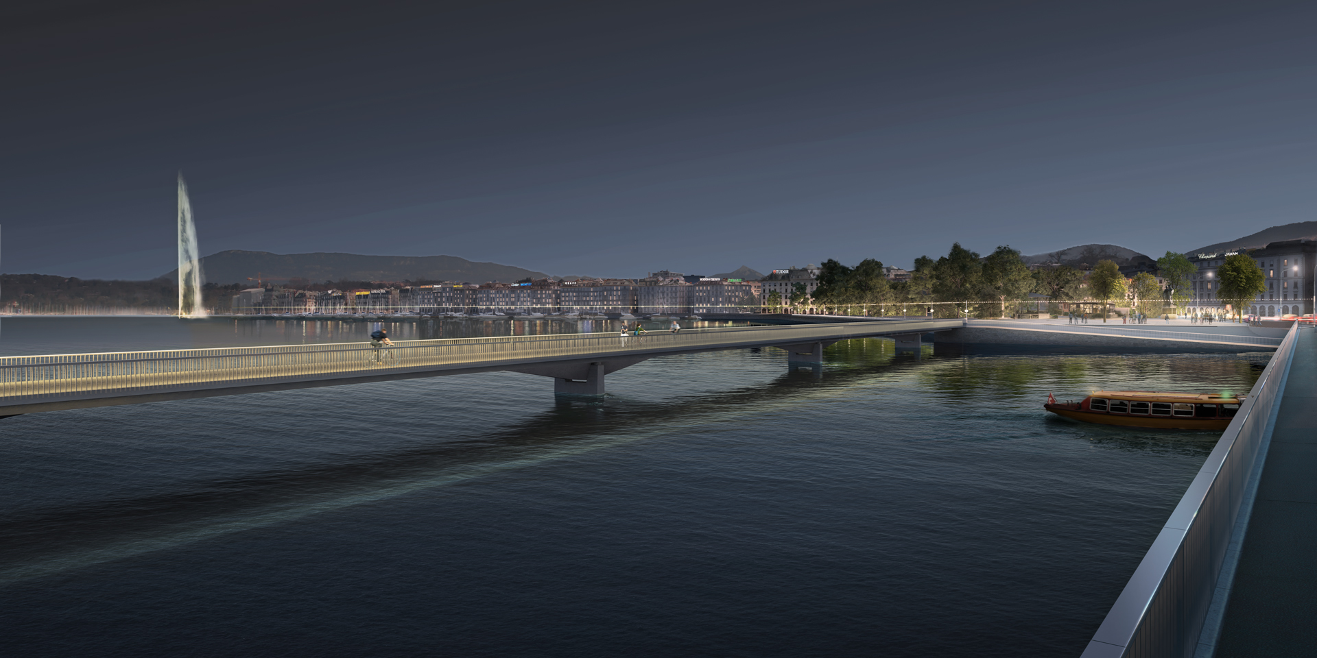 projet pour une passerelle piétonne à Genève, 2012